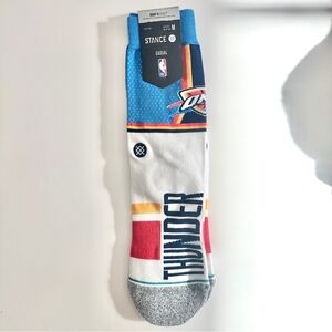 Stance Thunder Crew Socks - Blue, White, and Red